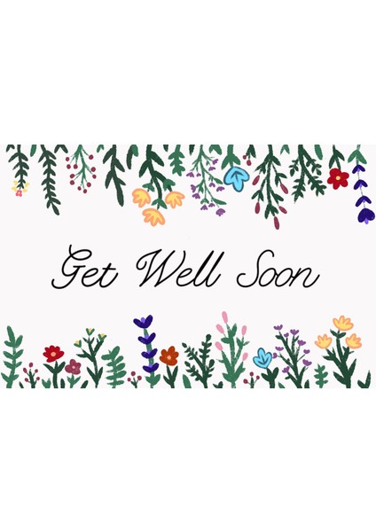 Konsept Tebrik Kartı Get Well Soon