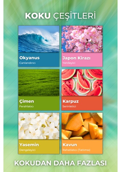 Yaz Seti Esansiyel Uçucu Yağ Buhurdanlık Yağı Hava Nemlendirici Aroma Difüzörü Kokusu Esans 6x modelleri