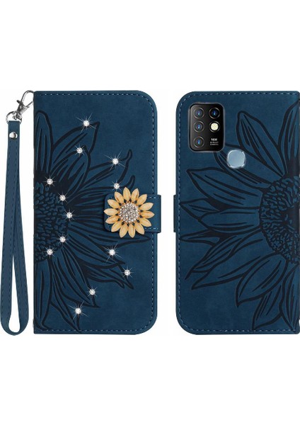 Infinix Sıcak 10 Telefon Kapak Için Kılıf Darbeye Dayanıklı Tpu Kabuk Kart Tutucu Flip (Yurt Dışından)