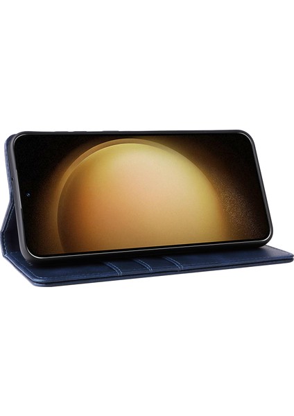 Samsung Galaxy S23 Plus Deri Cüzdan Kapaklı Telefon Kılıfı (Yurt Dışından)