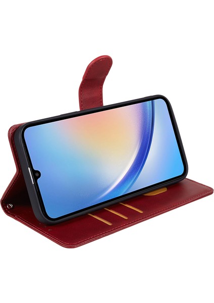 Samsung Galaxy M35 5g Flip Folio Buzağı Dokulu Deri Telefon Kılıfı (Yurt Dışından) indirimleri