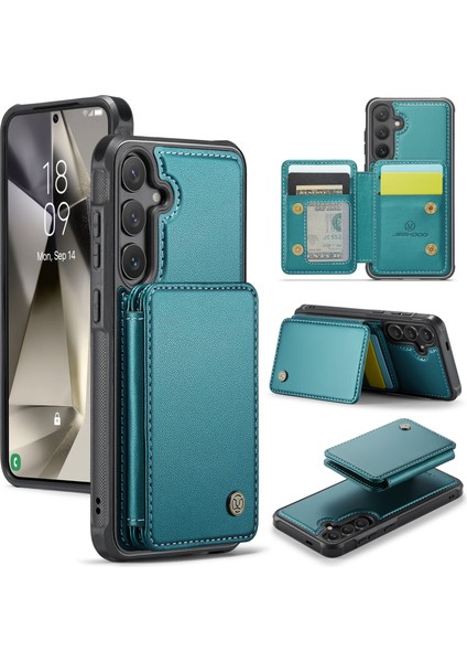 Samsung Galaxy S24 Plus Kickstand Pu+Tpu Manyetik Telefon Kılıfı (Yurt Dışından)