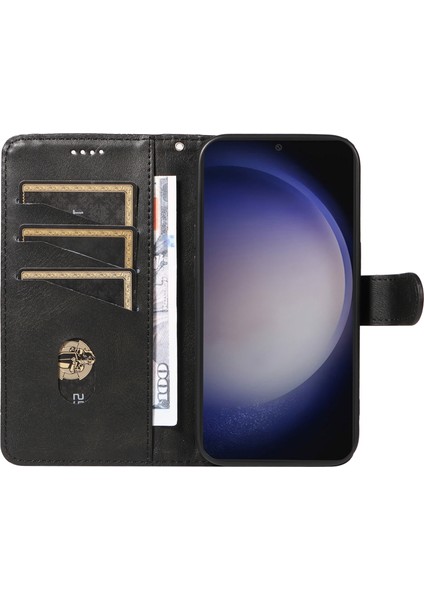 Samsung Galaxy S24 Plus Deri Kılıf Cüzdan Telefon Kapağı (Yurt Dışından)