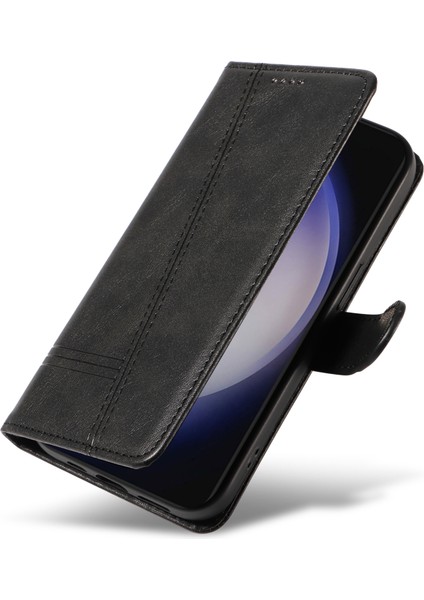 Samsung Galaxy S24 Plus Deri Kılıf Cüzdan Telefon Kapağı (Yurt Dışından)