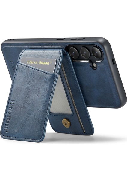 Samsung Galaxy S24 Plus Kickstand Kart Tutucu Pu+Tpu Telefon Kapağı (Yurt Dışından) fırsatları