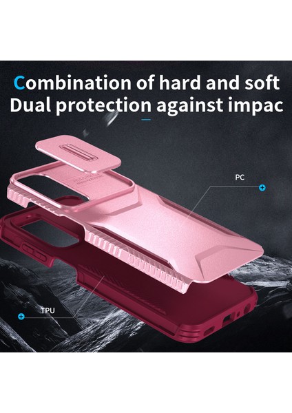 Samsung Galaxy A25 5g (161.0 x 76.5 x 8.3 Mm) Tpu + Pc Askeri Sınıf Darbeye Dayanıklı Kapak (Yurt Dışından)