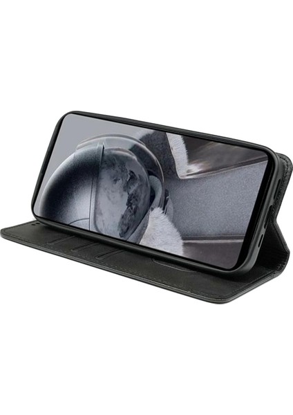Samsung Galaxy S23 Fe Buzağı Doku Kart Yuvaları Pu Deri Telefon Kapağı (Yurt Dışından)