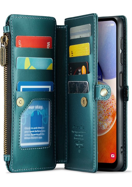 Samsung Galaxy A14 4g / 5g Deri Crossbody Telefon Kapağı Fermuar Cüzdan Çanta (Yurt Dışından) fiyatları