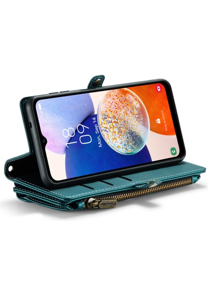 Samsung Galaxy A14 4g / 5g Deri Crossbody Telefon Kapağı Fermuar Cüzdan Çanta (Yurt Dışından) indirimleri