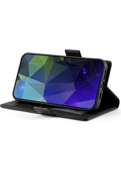 Samsung Galaxy A25 5g (161.0 x 76.5 x 8.3mm) Pu Deri Standlı Telefon Standı Kapağı (Yurt Dışından)