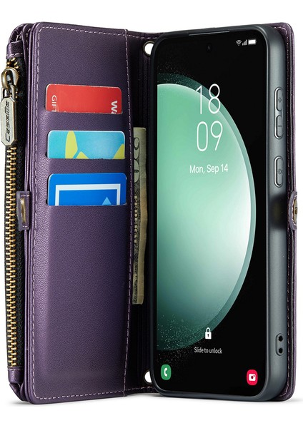 Samsung Galaxy S23 Fe Telefon Omuz Çantası Cüzdan Deri Kapak (Yurt Dışından)
