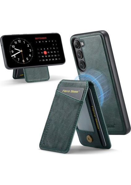 Samsung Galaxy S23 Plus Kart Tutucu Çubuğu Pu+Tpu Telefon Kabuğu (Yurt Dışından)