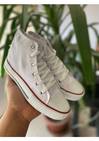 Beyaz Uzun Keten Sneaker Cnv Spor Ayakkabı Günlük Snekaer fiyatları