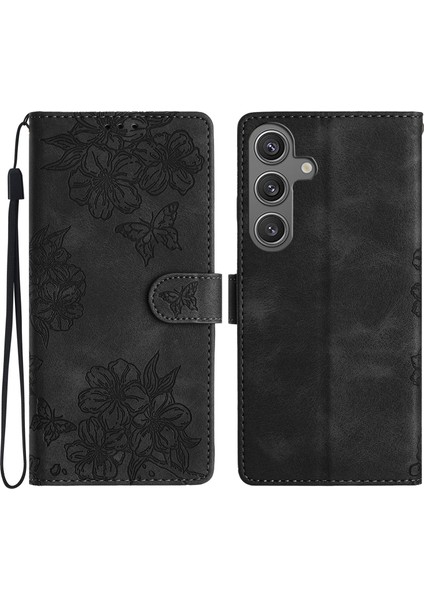 Samsung Galaxy S24 Plus Pu Deri Cüzdan Standı Anti-Drop Telefon Kabuğu (Yurt Dışından)