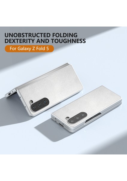 Samsung Galaxy Z Fold5 5g Düşme Önleyici Pc+Pu Telefon Kılıfı (Yurt Dışından)