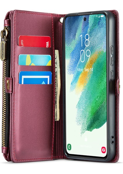 Samsung Galaxy S21 Fe 5g Fermuarlı Cüzdan Telefon Deri Kılıf (Yurt Dışından) modelleri