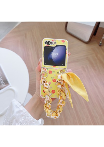 Samsung Galaxy Z Flip5 5g Pu Deri+Pc Telefon Kılıfı (Yurt Dışından)
