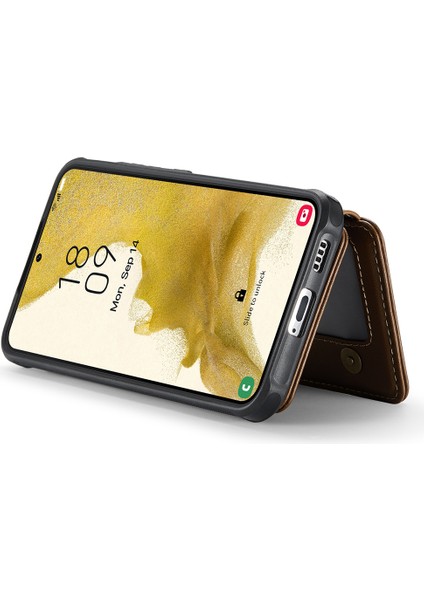 Samsung Galaxy S22 5g Tpu+Pu Telefon Kılıfı ve Manyetik Kart Tutucu (Yurt Dışından) indirimleri
