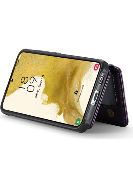 Samsung Galaxy S22 5g Tpu+Pu Telefon Kılıfı ve Manyetik Kart Tutucu (Yurt Dışından) indirimleri