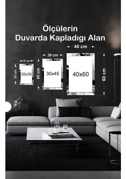 Pleksi Çerçeveli Modern Desen Tablo 3lü