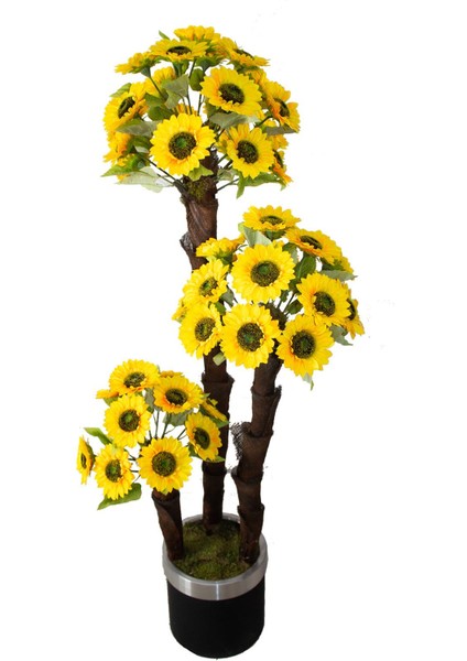 Güleç Yapay Çiçek Yapay Ayçiçeği AĞACI(SUNFLOWER)170 cm 49  Dal