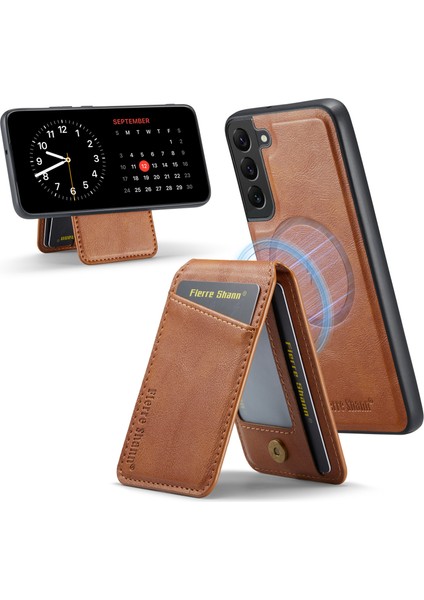 Samsung Galaxy S22 5g Pu+Tpu Kickstand Telefon Kılıfı (Yurt Dışından)