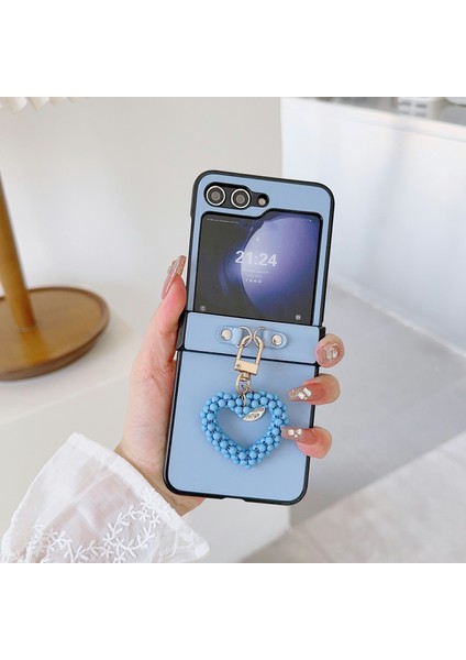 Samsung Galaxy Z Flip5 5g Pc+Pu Deri Koruyucu Kapak (Yurt Dışından)