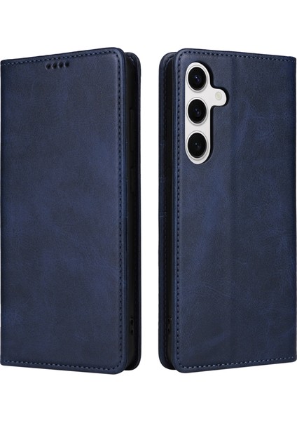 Samsung Galaxy S24 Plus Pu Deri Çevirmeli Telefon Kapağı (Yurt Dışından)
