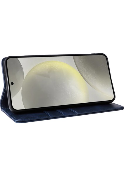Samsung Galaxy S24 Plus Pu Deri Çevirmeli Telefon Kapağı (Yurt Dışından)