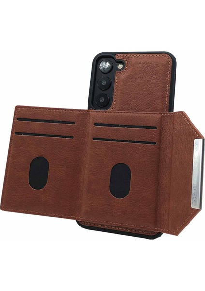 Samsung Galaxy S22 5g Deri+Tpu Telefon Kılıfı Kart Çantalı Kickstand (Yurt Dışından) modelleri