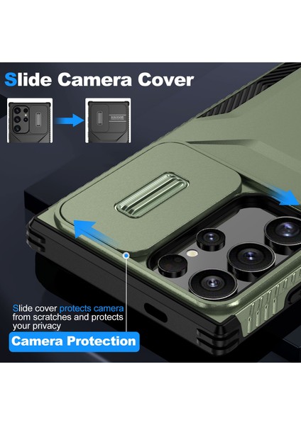 Samsung Galaxy S24 Ultra Camshield Tpu+Pc Koruyucu Telefon Kılıfı (Yurt Dışından) modelleri