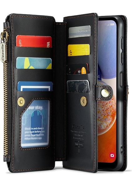 Samsung Galaxy A14 4g / 5g Deri Crossbody Telefon Kapağı Fermuar Cüzdan Çanta (Yurt Dışından) fiyatları