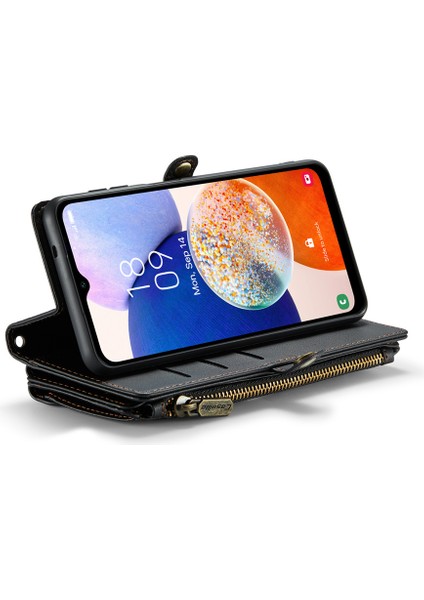 Samsung Galaxy A14 4g / 5g Deri Crossbody Telefon Kapağı Fermuar Cüzdan Çanta (Yurt Dışından) indirimleri