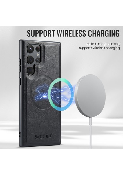 Samsung Galaxy S24 Ultra Deri+Tpu Kart Yuvaları Telefon Kılıfı (Yurt Dışından) indirimleri