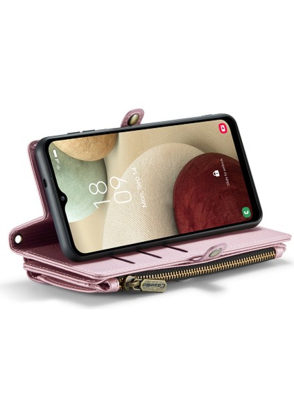 Samsung Galaxy A12 Manyetik Kapatma Fermuar Cep Deri Çanta Telefon Kapağı (Yurt Dışından) indirimleri