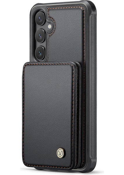 Samsung Galaxy S24 Plus Kickstand Pu+Tpu Manyetik Telefon Kılıfı (Yurt Dışından)