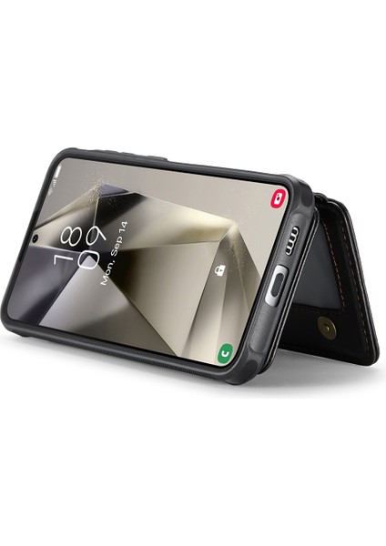 Samsung Galaxy S24 Plus Kickstand Pu+Tpu Manyetik Telefon Kılıfı (Yurt Dışından)