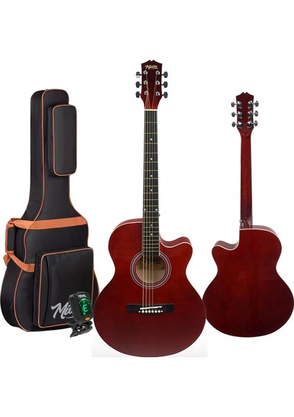 XC-200RD Kaliteli Akustik Gitar Seti 40 İnç 4/4 Yetişkin Full Set fiyatları