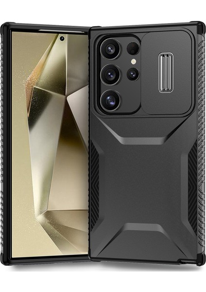 Samsung Galaxy S24 Ultra Camshield Tpu+Pc Koruyucu Telefon Kılıfı (Yurt Dışından)
