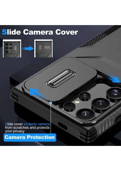 Samsung Galaxy S24 Ultra Camshield Tpu+Pc Koruyucu Telefon Kılıfı (Yurt Dışından) modelleri