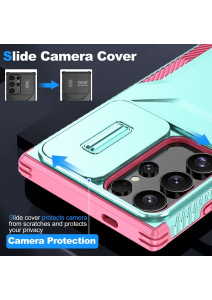 Samsung Galaxy S24 Ultra Camshield Tpu+Pc Koruyucu Telefon Kılıfı (Yurt Dışından) modelleri