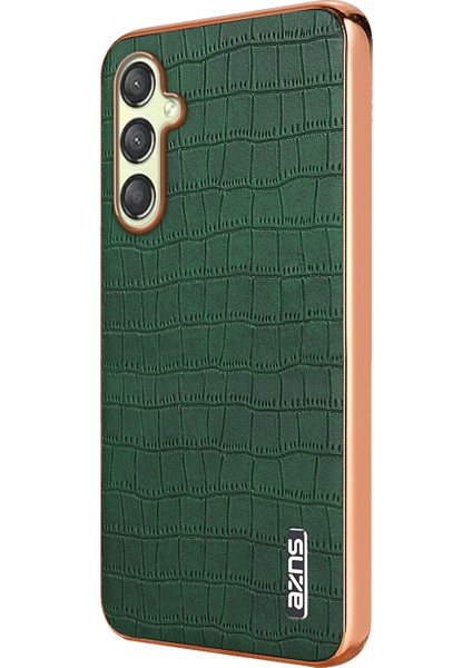 Samsung Galaxy A14 5g / 4g Timsah Dokulu Deri+Tpu Düşmeyi Önleyici Telefon Kapağı (Yurt Dışından)