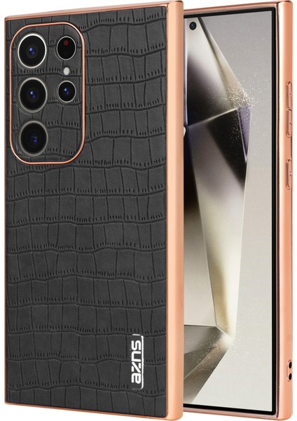 Samsung Galaxy S22 Ultra 5g Elektroliz Deri+Tpu Telefon Kılıfı (Yurt Dışından)