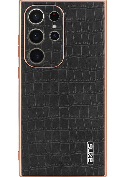 Samsung Galaxy S22 Ultra 5g Elektroliz Deri+Tpu Telefon Kılıfı (Yurt Dışından) fiyatları