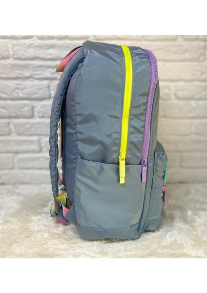 Magic Dreams Color Zipper Okul Çantası ve 3 Gözlü Kalemlik 2'li Set
