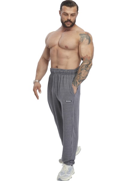 Loose Fit Çizgili Eşofman Altı Fitness Pantolon Bgsm PNT1399