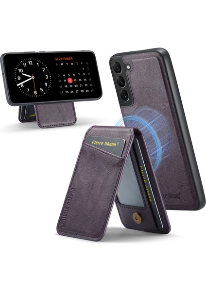 Samsung Galaxy S22 5g Pu+Tpu Kickstand Telefon Kılıfı (Yurt Dışından)