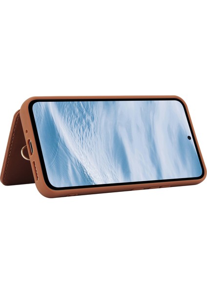 Samsung Galaxy A15 4g / 5g Kart Yuvaları Deri+Tpu 2 Askılı Telefon Kılıfı (Yurt Dışından)