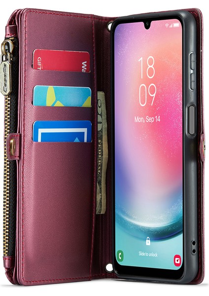Samsung Galaxy A24 4g (162.1 x 77.6 x 8.3mm) Pu Deri Cüzdan Telefon Kapağı (Yurt Dışından) modelleri