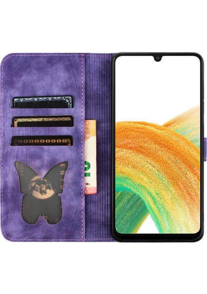Samsung Galaxy A24 4g (162.1 x 77.6 x 8.3 Mm) Deri Telefon Kılıfı Kedi Baskısı (Yurt Dışından) fırsatları